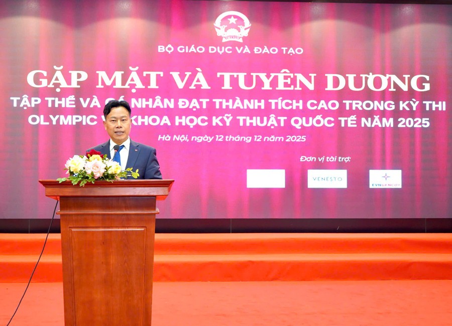 Gặp mặt, tuyên dương học sinh đoạt giải Olympic và khoa học kỹ thuật quốc tế