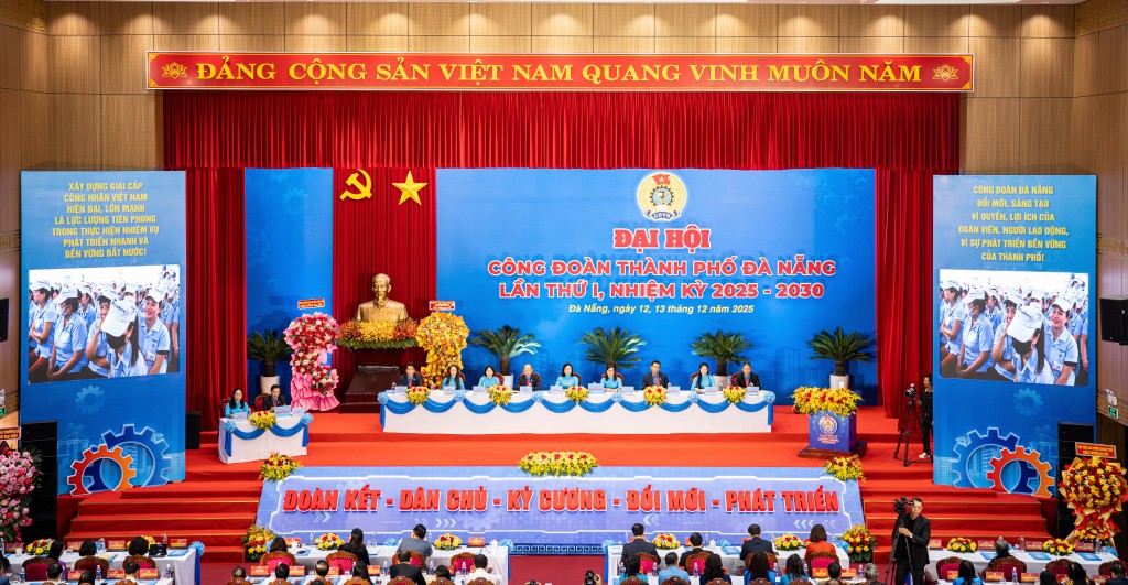 Đại hội Công đoàn thành phố Đà Nẵng lần thứ I, nhiệm kỳ 2025–2030 Đại hội Công đoàn thành phố Đà Nẵng lần thứ I, nhiệm kỳ 2025–2030