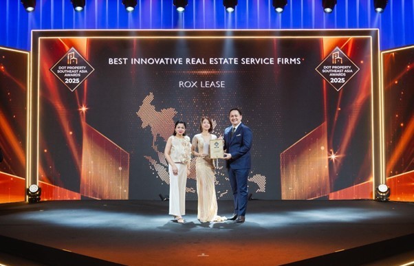 ROX Lease được vinh danh “Công ty Dịch vụ Bất động sản Đổi mới Sáng tạo tốt nhất Đông Nam Á 2025”