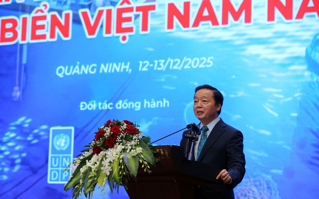 Phó Thủ tướng Trần Hồng Hà phát biểu tại Diễn đàn Phát triển bền vững kinh tế biển Việt Nam năm 2025 - Ảnh: VGP/Minh Khôi Phó Thủ tướng Trần Hồng Hà phát biểu tại Diễn đàn Phát triển bền vững kinh tế biển Việt Nam năm 2025 - Ảnh: VGP/Minh Khôi