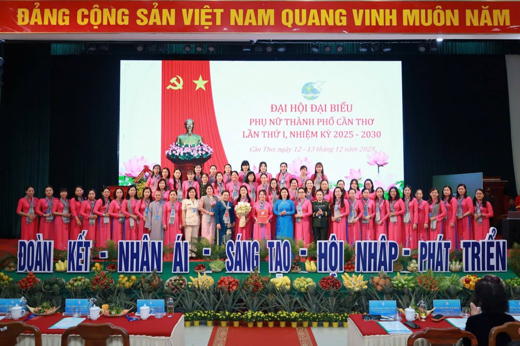 Ban Chấp hành Hội LHPN TP Cần Thơ khóa I, nhiệm kỳ 2025-2030.