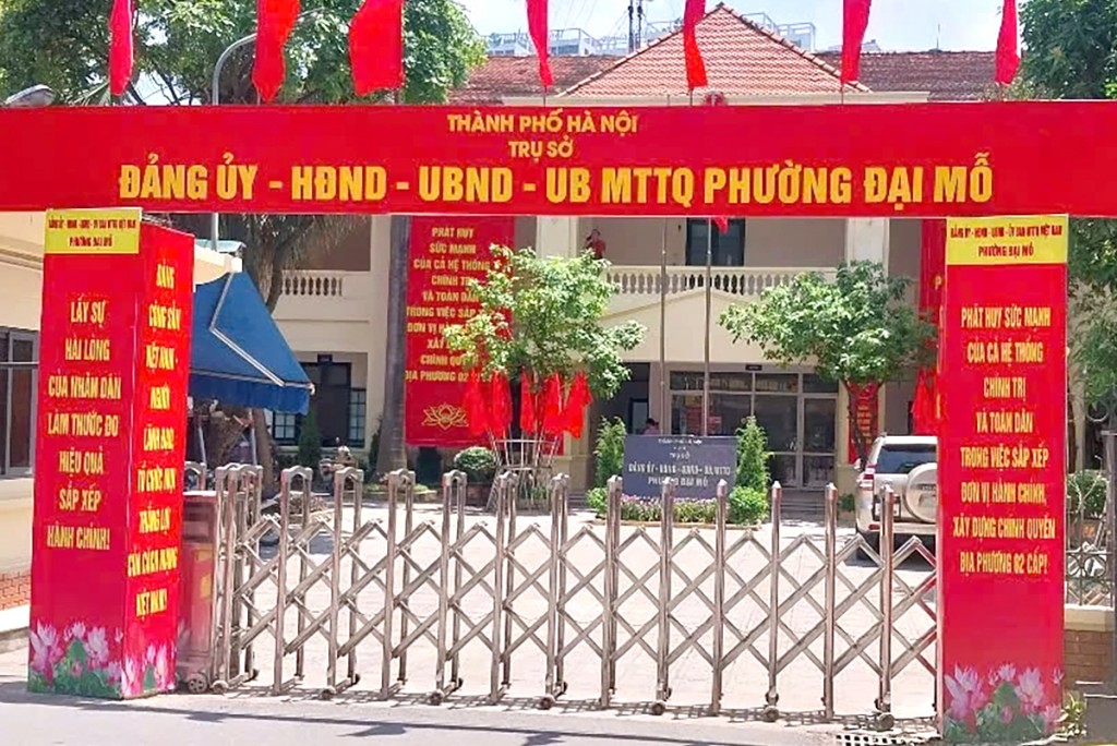 Trụ sở Đảng ủy - HĐND - UBND - Ủy ban MTTQ Việt Nam phường Đại Mỗ