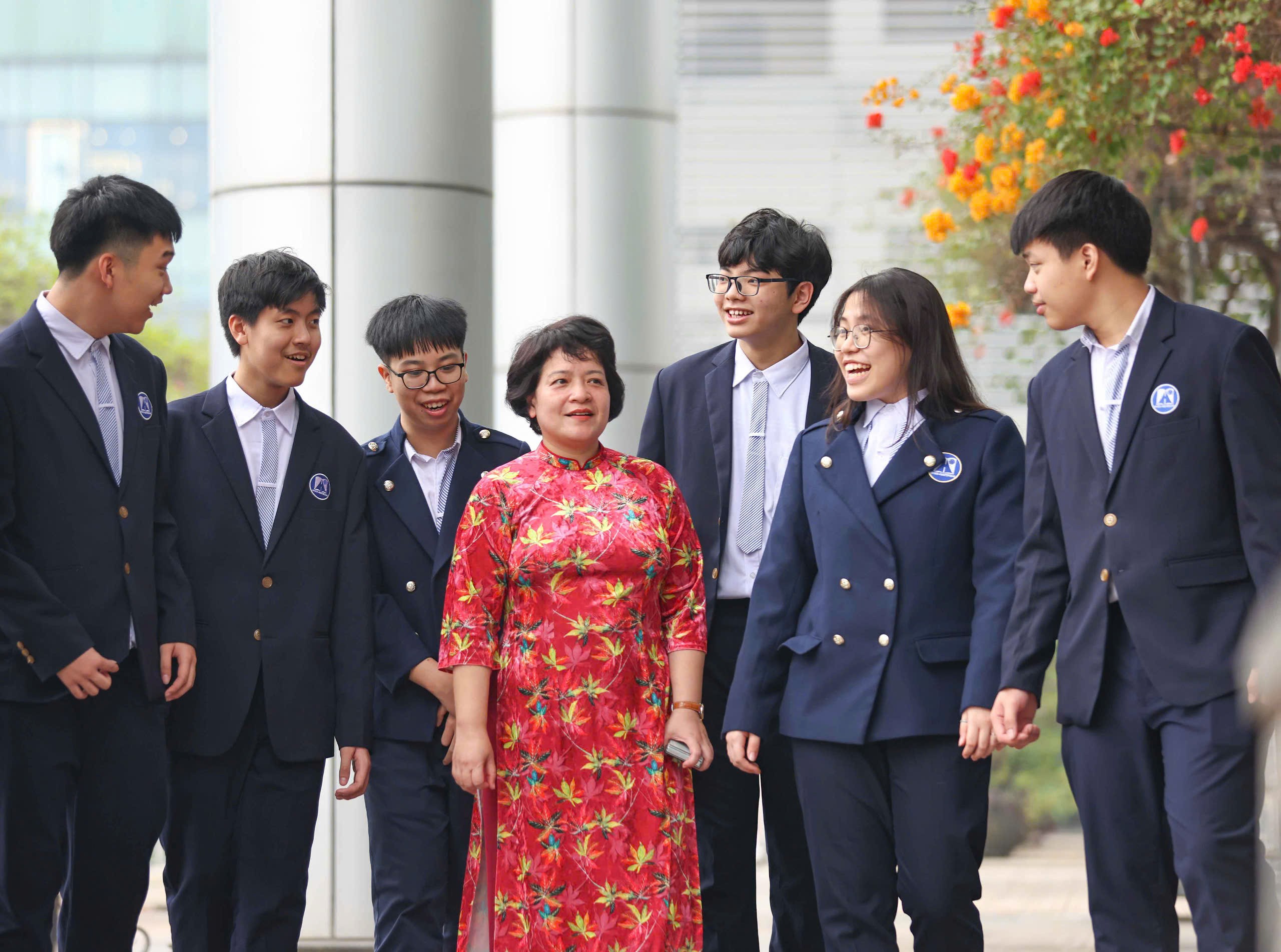 Ở Ams, các em luôn nhận được sự quan tâm, định hướng và khích lệ từ thầy cô, ban giám hiệu. (Ảnh: Thanh Tùng)