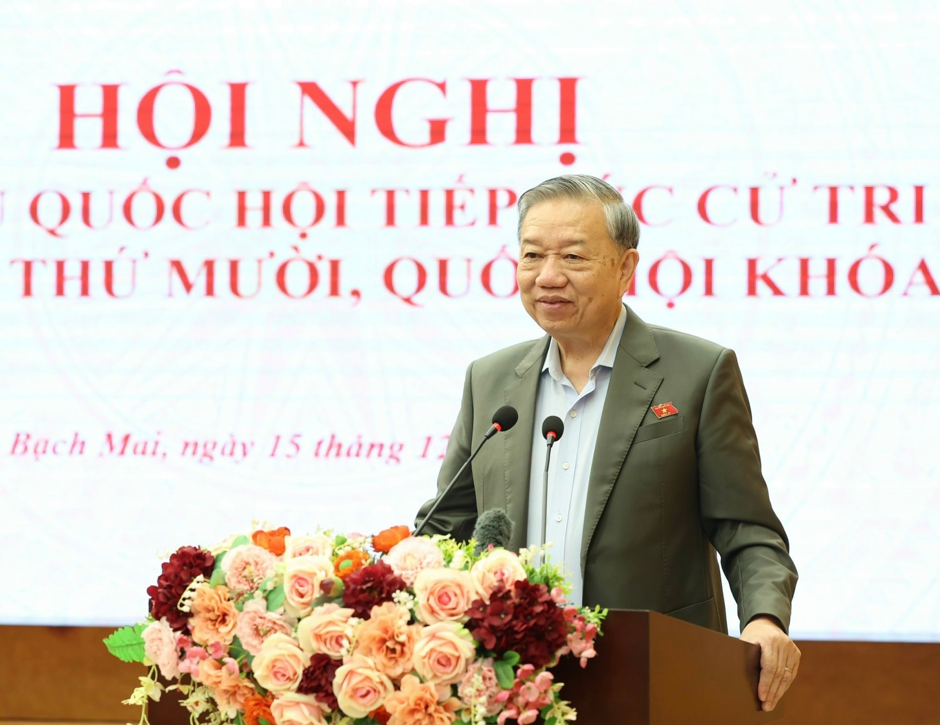 Tổng Bí thư Tô Lâm phát biểu tại Hội nghị. Ảnh: Như Ý