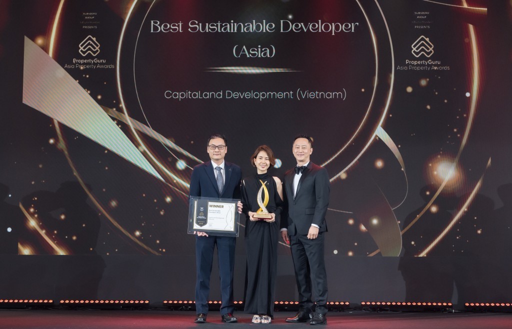 CapitaLand Development ghi dấu 2025 với danh hiệu “Nhà phát triển bất động sản bền vững xuất sắc”