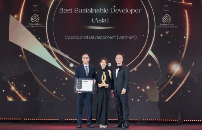 CapitaLand Development ghi dấu 2025 với danh hiệu “Nhà phát triển bất động sản bền vững xuất sắc”