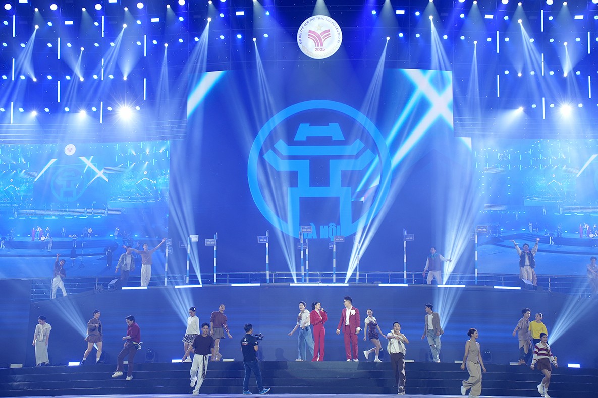 Nghệ thuật chạm cảm xúc tại Lễ khai mạc Đại hội TDTT Thủ đô Nghệ thuật chạm cảm xúc tại Lễ khai mạc Đại hội TDTT Thủ đô