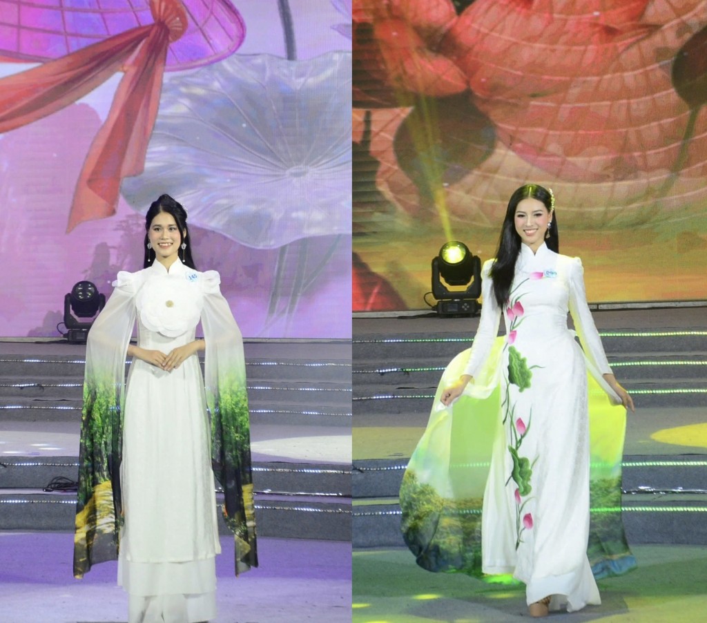 Các thí sinh có dịp được tìm hiểu, quảng bá về văn hóa dân tộc thông qua màn trình diễn trên sân khấu (Ảnh Đ.Minh) Các thí sinh có dịp được tìm hiểu, quảng bá về văn hóa dân tộc thông qua màn trình diễn trên sân khấu (Ảnh Đ.Minh)