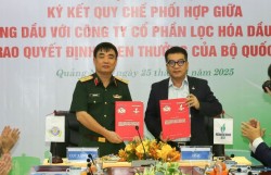 Nhà máy lọc dầu Dung Quất góp phần đảm bảo an ninh quốc phòng