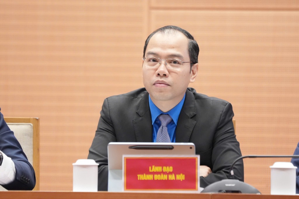 Đồng chí Nguyễn Tiến Hưng, Phó Chủ tịch Ủy ban Mặt trận Tổ quốc Việt Nam thành phố, Bí thư Thành đoàn Hà Nội 