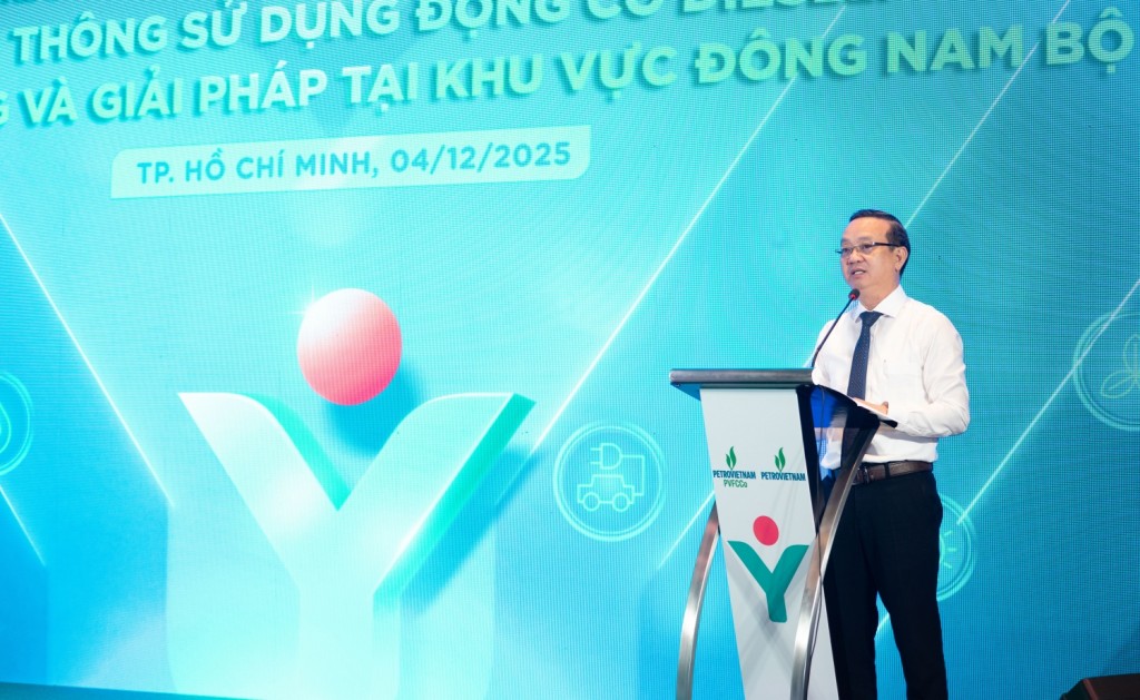 Ông Bùi Minh Thạnh – Phó Chủ tịch UBND TP HCM đánh giá cao sáng kiến của Petrovietnam và PVFCCo – Phú Mỹ trong việc nghiên cứu, giới thiệu các giải pháp giảm phát thải từ động cơ diesel.