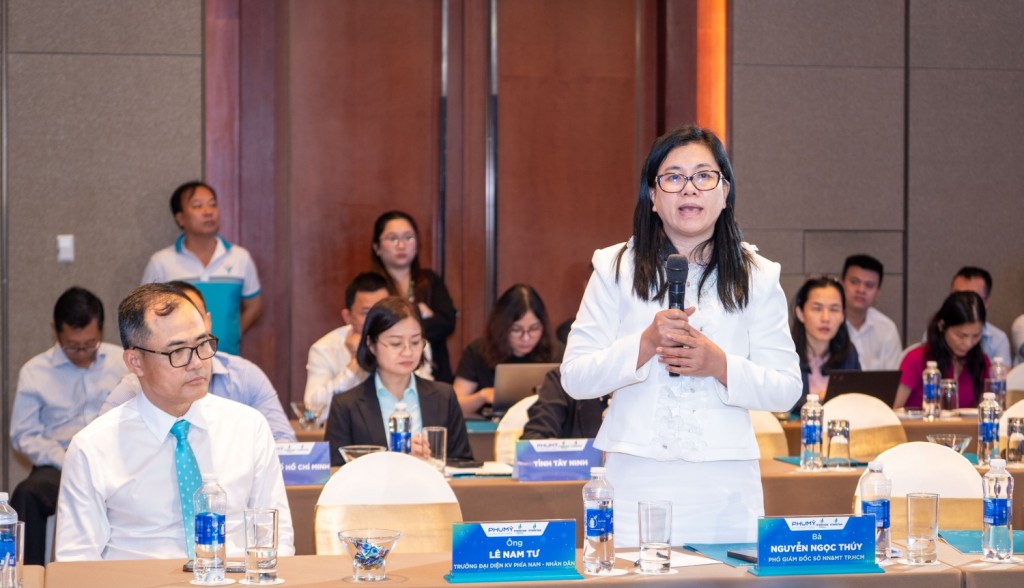 Bà Nguyễn Ngọc Thúy - Phó Gíam đốc Sở Nông nghiệp và Môi trường TP HCM, thông tin Kế hoạch hành động về khắc phục ô nhiễm và quản lý chất lượng môi trường không khí giai đoạn 2026 - 2030 tầm nhìn đến năm 2045.