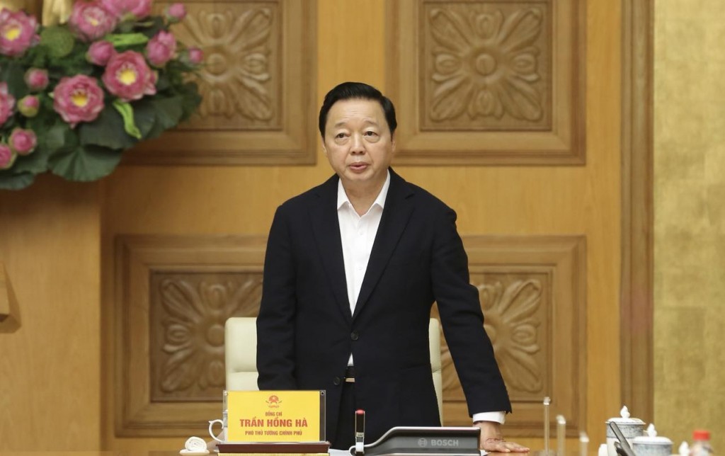 Phó Thủ tướng Trần Hồng Hà phát biểu - Ảnh: VGP/Nhật Bắc