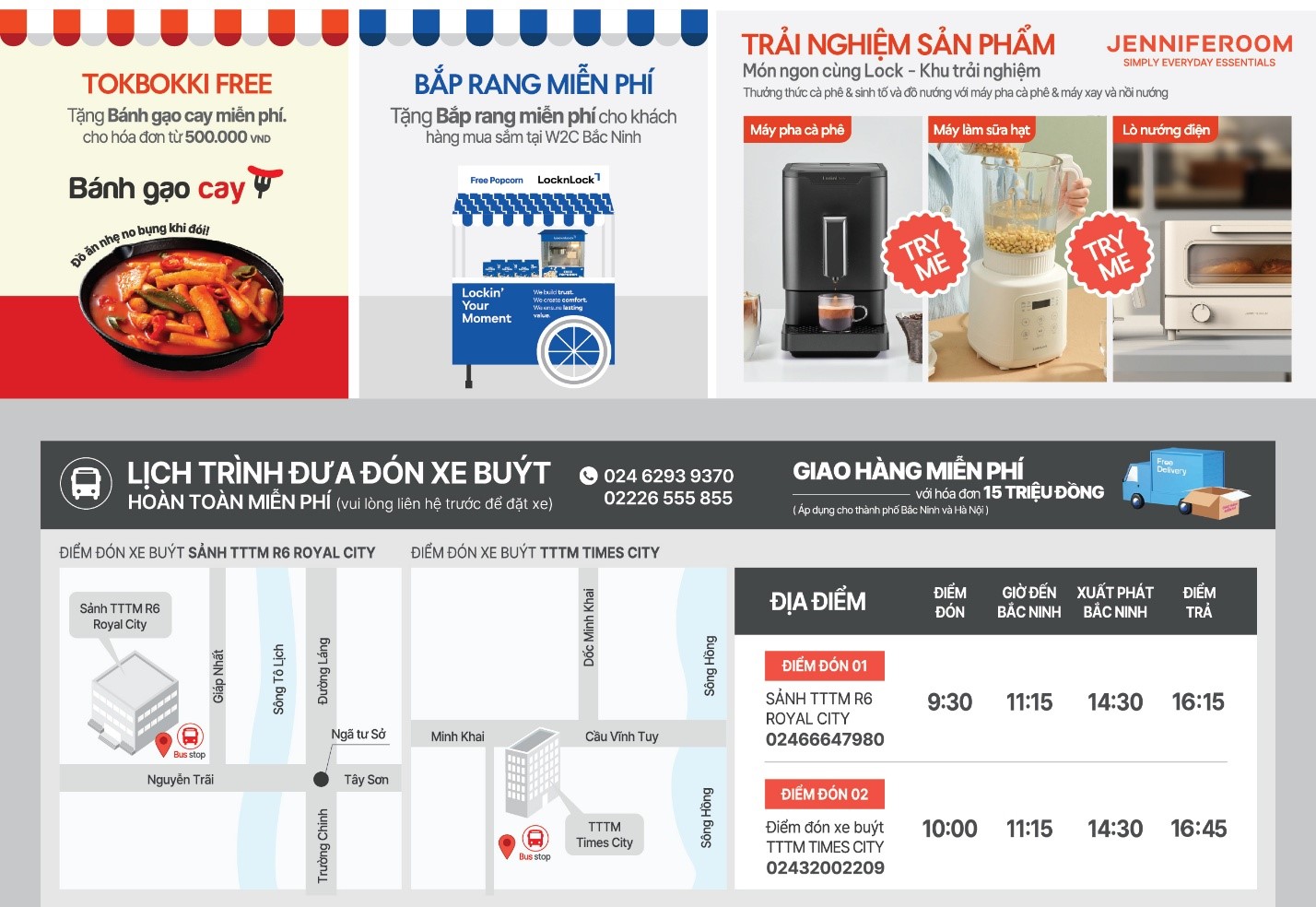 LocknLock giảm đến 70% tại Ngày Thương hiệu W2C Bắc Ninh Chú thích ảnh