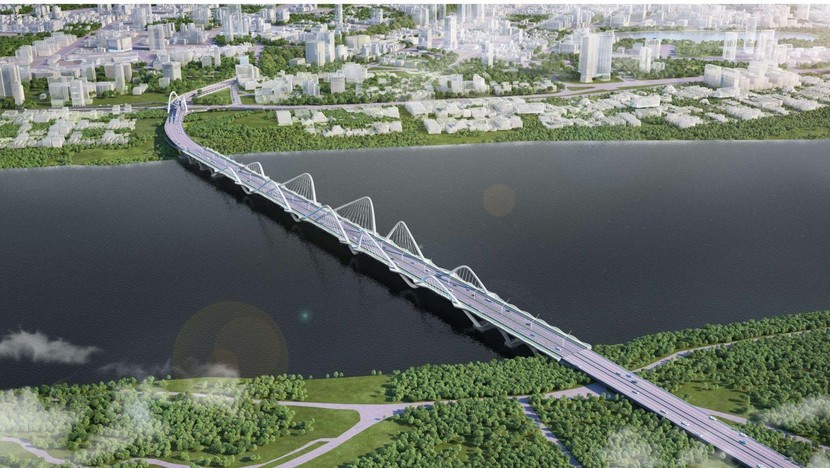 Phối cảnh cầu Trần Hưng Đạo. Phối cảnh cầu Trần Hưng Đạo.
