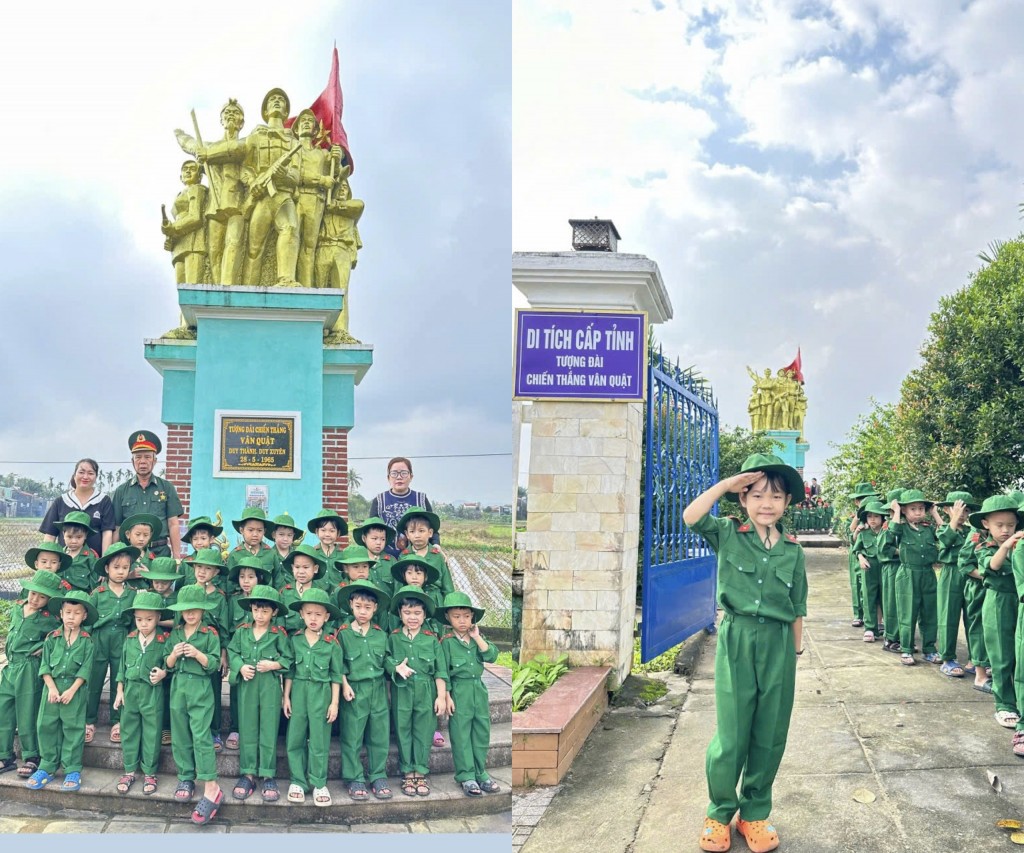 Các em học sinh tham quan Di tích lịch sử Tượng đài Chiến thắng Vân Quật Các em học sinh tham quan Di tích lịch sử Tượng đài Chiến thắng Vân Quật