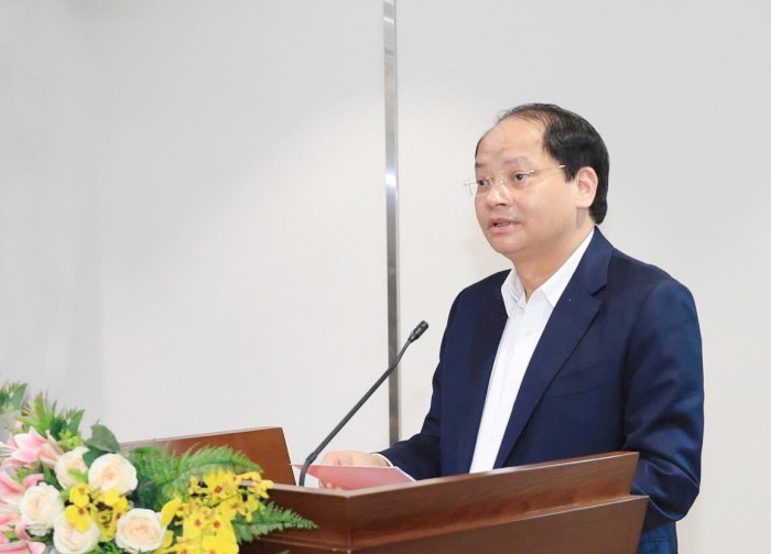 Ủy viên Ban Thường vụ Thành ủy, Trưởng Ban Tuyên giáo và Dân vận Thành ủy Nguyễn Doãn Toản phát biểu tại buổi toạ đàm Ủy viên Ban Thường vụ Thành ủy, Trưởng Ban Tuyên giáo và Dân vận Thành ủy Nguyễn Doãn Toản phát biểu tại buổi toạ đàm