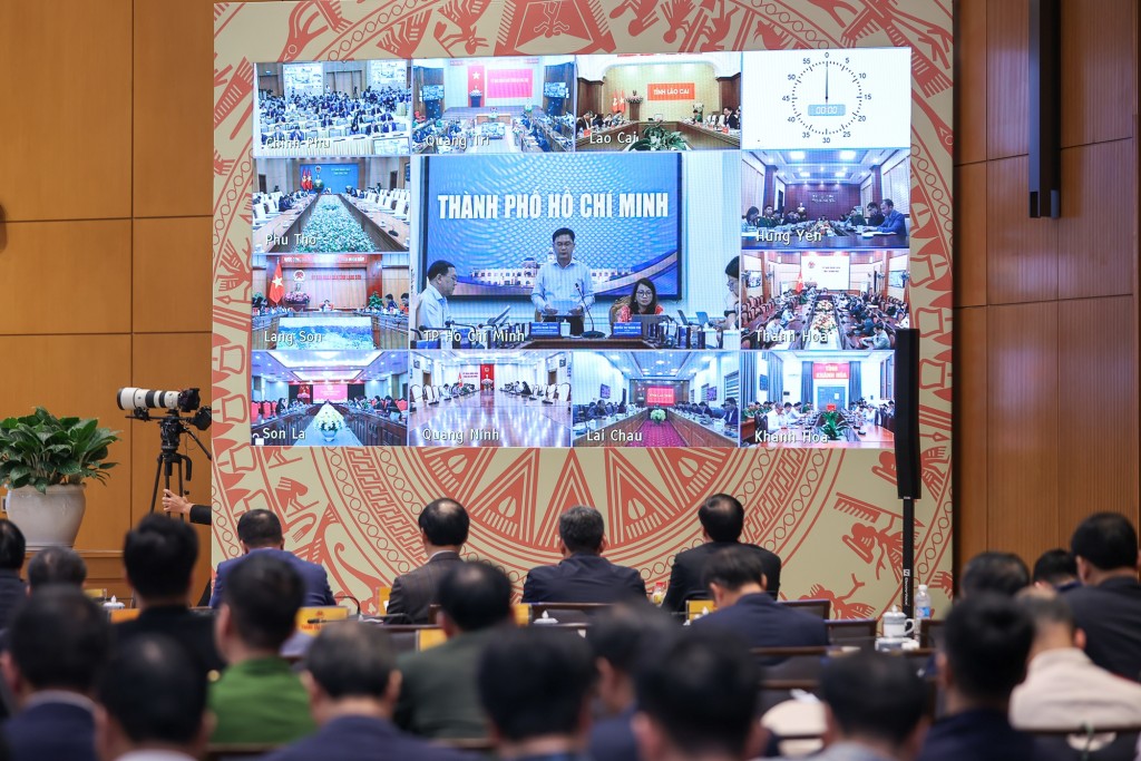 Các địa phương tham dự Hội nghị - Ảnh: VGP/Nhật Bắc Các địa phương tham dự Hội nghị - Ảnh: VGP/Nhật Bắc