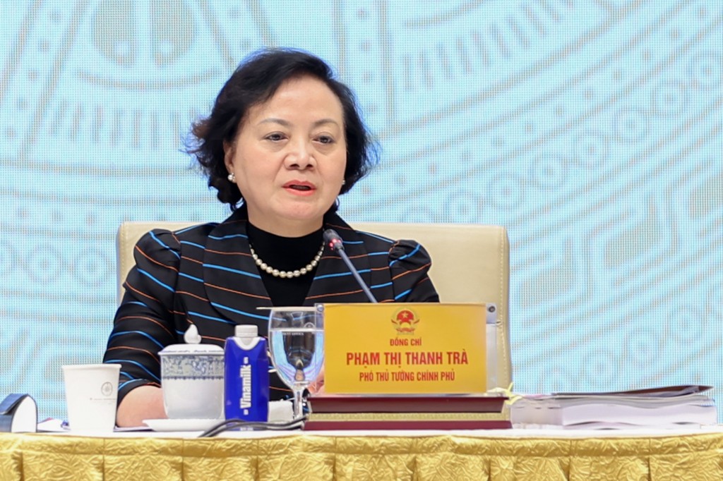Phó Thủ tướng Phạm Thị Thanh Trà phát biểu tại Hội nghị - Ảnh: VGP/Nhật Bắc Phó Thủ tướng Phạm Thị Thanh Trà phát biểu tại Hội nghị - Ảnh: VGP/Nhật Bắc