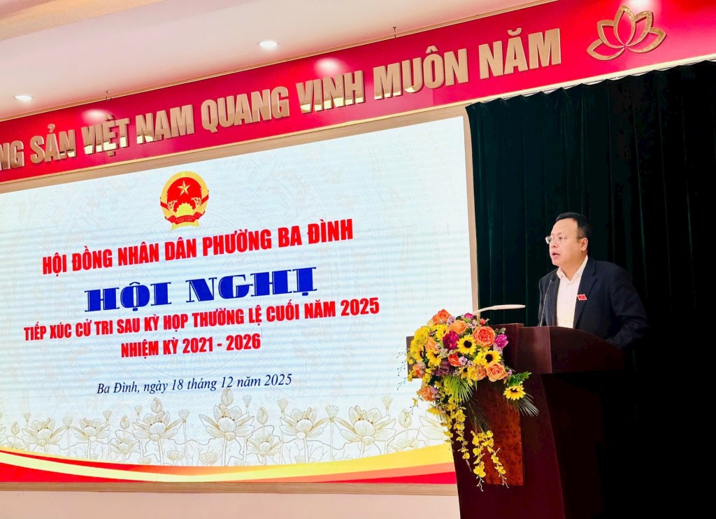 Phường Ba Đình quyết liệt giải quyết ngập úng và trật tự đô thị