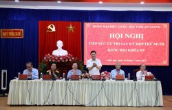 Phó Thủ tướng Lê Thành Long tiếp xúc cử tri An Giang