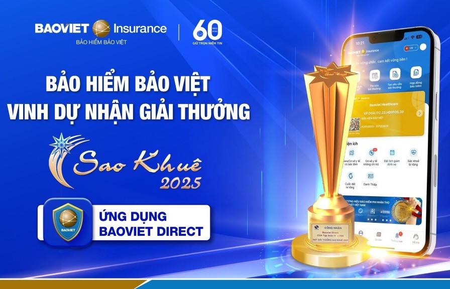Baoviet Direct xuất sắc giành Giải thưởng Sao Khuê 2025