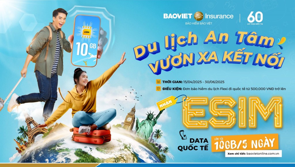 Du lịch an tâm - Vươn xa kết nối: Bảo hiểm thế hệ mới kết nối không giới hạn
