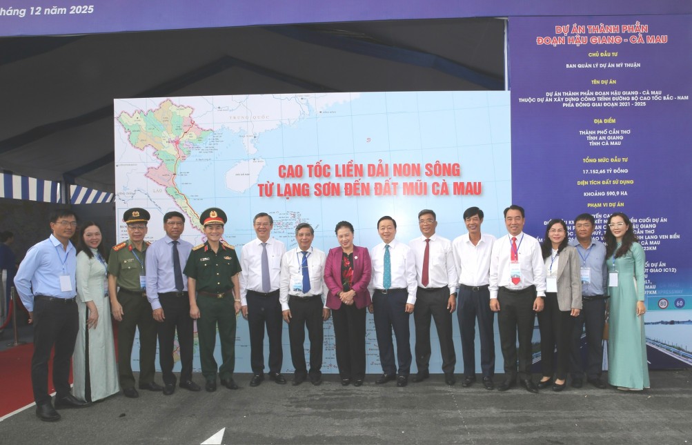 Khánh thành tuyến chính dự án thành phần đoạn Cần Thơ - Hậu Giang