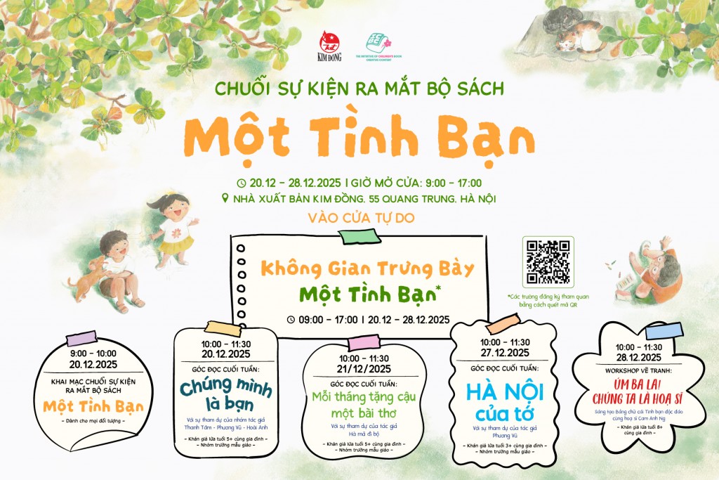 Chuỗi sự kiện ra mắt bộ sách Vẻ đẹp lấp lánh của tình bạn qua sách tranh thiếu nhi