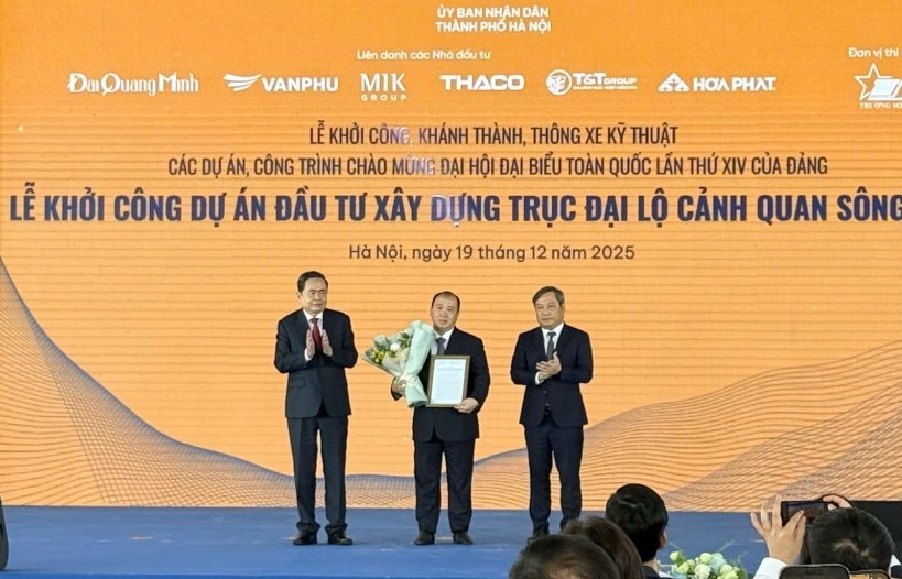 Hà Nội khởi công siêu dự án Trục Đại lộ cảnh quan sông Hồng