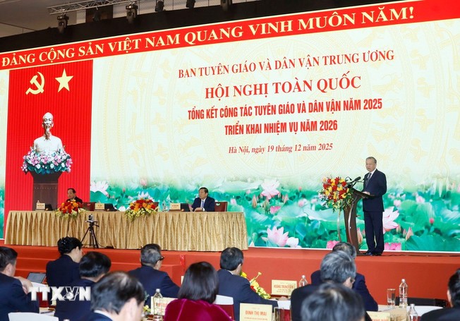 Phát biểu của Tổng Bí thư Tô Lâm tại Hội nghị toàn quốc tổng kết công tác Tuyên giáo và Dân vận Phát biểu của Tổng Bí thư Tô Lâm tại Hội nghị toàn quốc tổng kết công tác Tuyên giáo và Dân vận