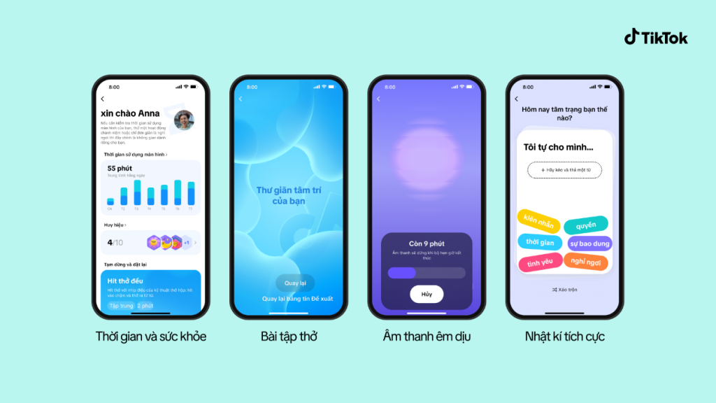 Giới thiệu trải nghiệm mới giúp người dùng thư giãn, tái cân bằng và nạp năng lượng khi sử dụng TikTok