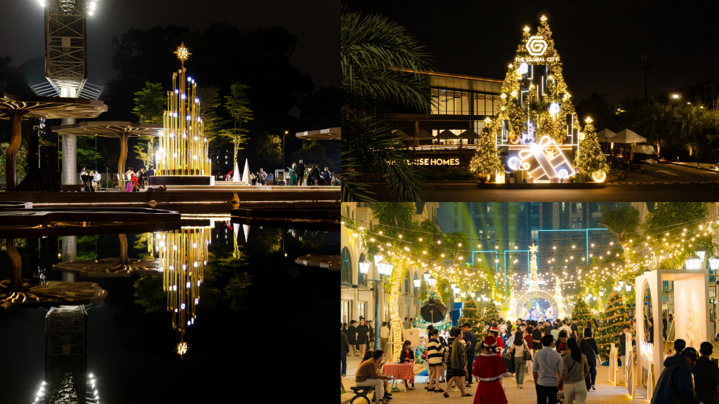 Trong khi đó, ở những không gian ngoài trời, The Global City, Malibu Walk hay Grand Marina Saigon mở ra những “phông nền sống động” cho mùa lễ hội – nơi kiến trúc, cảnh quan và nhịp sống cộng đồng cùng cộng hưởng, tạo nên bầu không khí lễ hội mang tính lan tỏa Trong khi đó, ở những không gian ngoài trời, The Global City, Malibu Walk hay Grand Marina Saigon mở ra những “phông nền sống động” cho mùa lễ hội – nơi kiến trúc, cảnh quan và nhịp sống cộng đồng cùng cộng hưởng, tạo nên bầu không khí lễ hội mang tính lan tỏa