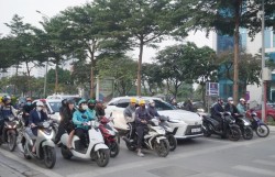 Sinh viên Thủ đô hướng tới văn hóa giao thông văn minh