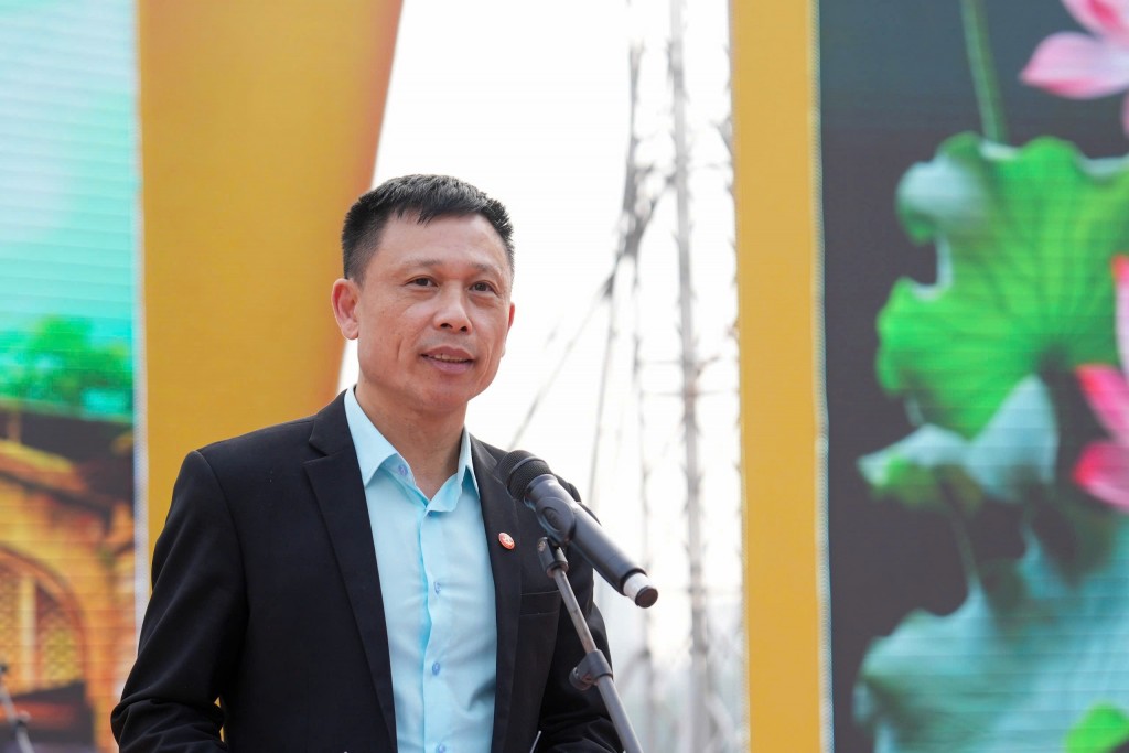 PGS. TS Nguyễn Thành Lợi - Tổng Biên tập báo Kinh tế và Đô thị phát biểu tại sự kiện