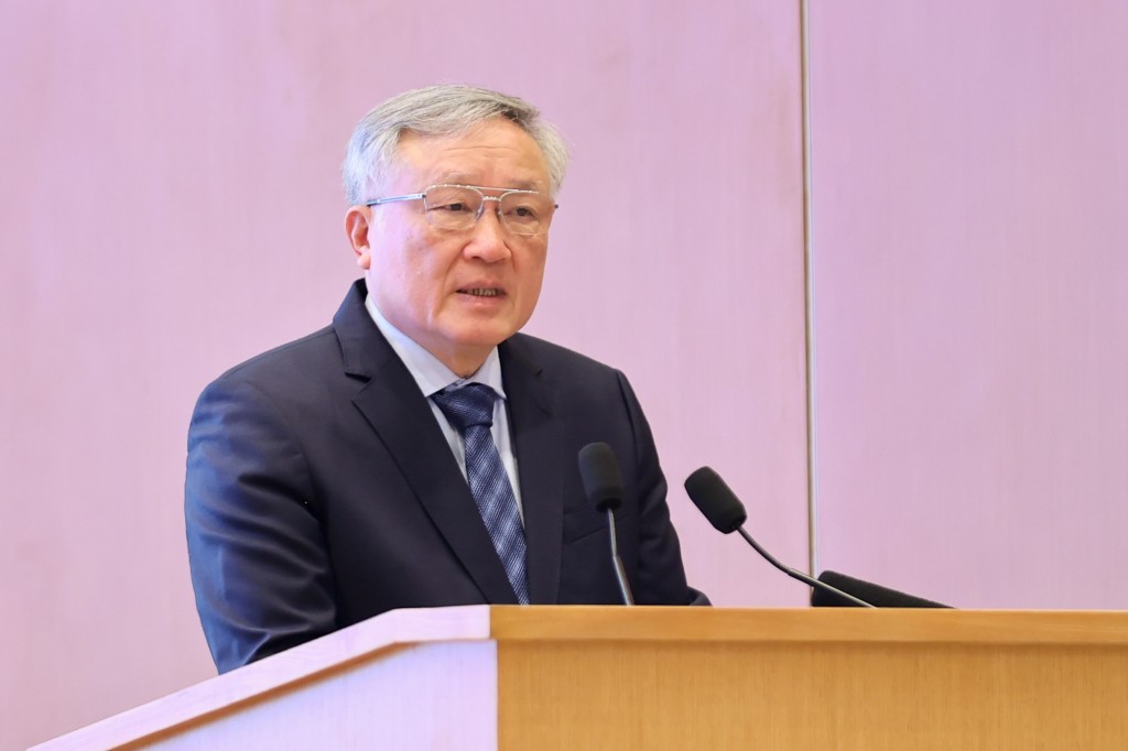 Phó Thủ tướng Thường trực Chính phủ Nguyễn Hòa Bình khẳng định, Chính phủ quyết tâm triển khai Trung tâm tài chính quốc tế tại Việt Nam quyết liệt, hiệu quả, qua đó đóng góp cho nền kinh tế như kỳ vọng đặt ra - Ảnh: VGP/Nhật Bắc