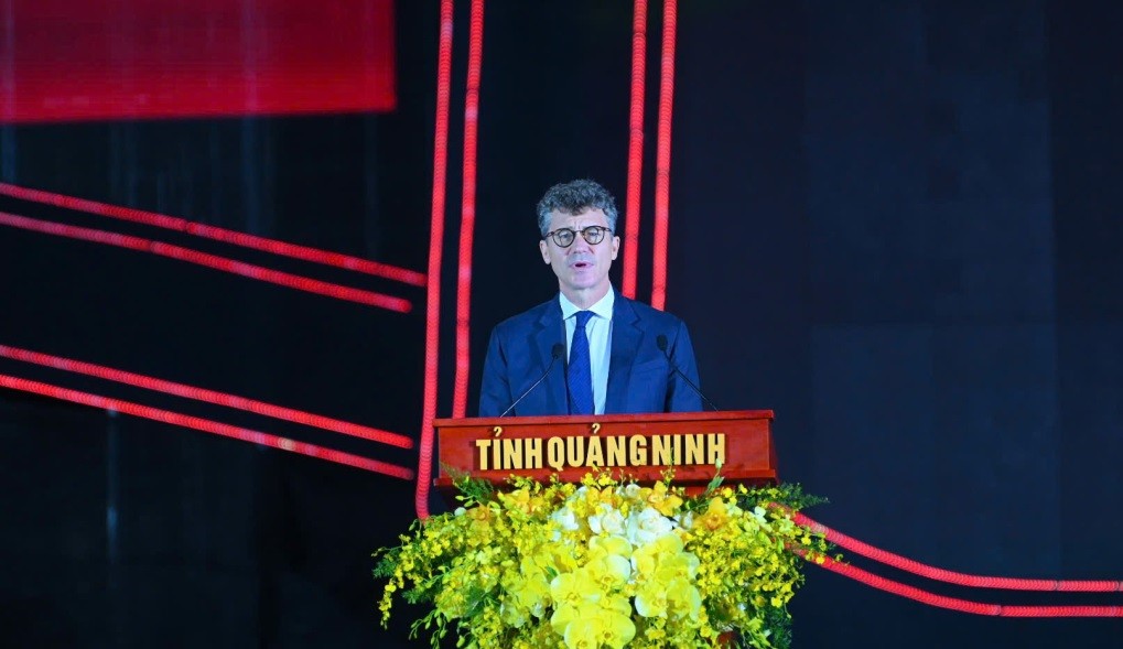 Ông Jonathan Wallace Baker, Trưởng Đại diện UNESCO tại Việt Nam, phát biểu tại buổi lễ.