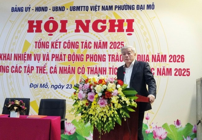 Xây dựng phường Đại Mỗ giàu đẹp, văn minh, nghĩa tình