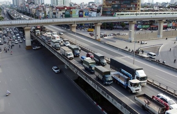 Thí điểm hạn chế phương tiện vào Vành đai 3 trên cao giờ cao điểm