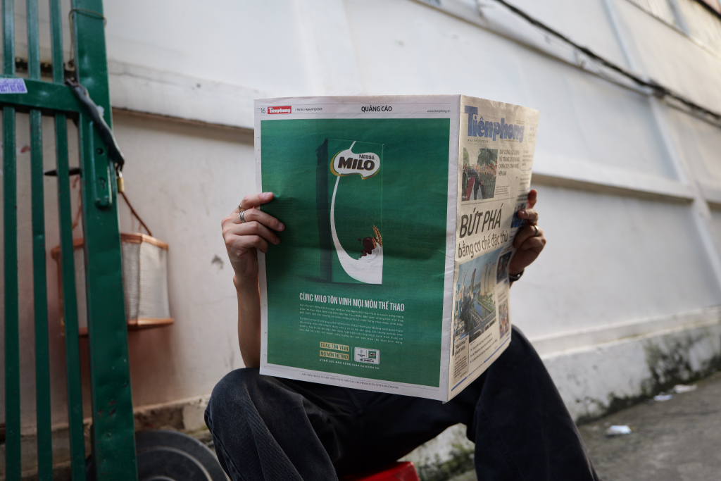 Bản tuyên ngôn của chiến dịch xuất hiện trên các tờ báo giấy