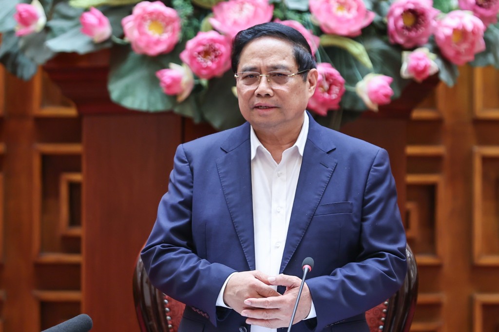 Thủ tướng Phạm Minh Chính đánh giá cao, biểu dương sự nỗ lực, cố gắng của Quân ủy Trung ương, Bộ Quốc phòng đã hoàn thành xuất sắc các nhiệm vụ năm 2025 - Ảnh: VGP/Nhật Bắc