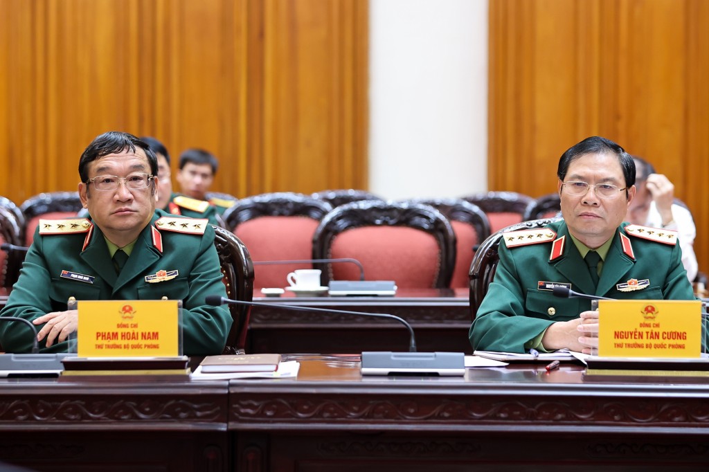 Các đại biểu tham dự cuộc làm việc - Ảnh: VGP/Nhật Bắc