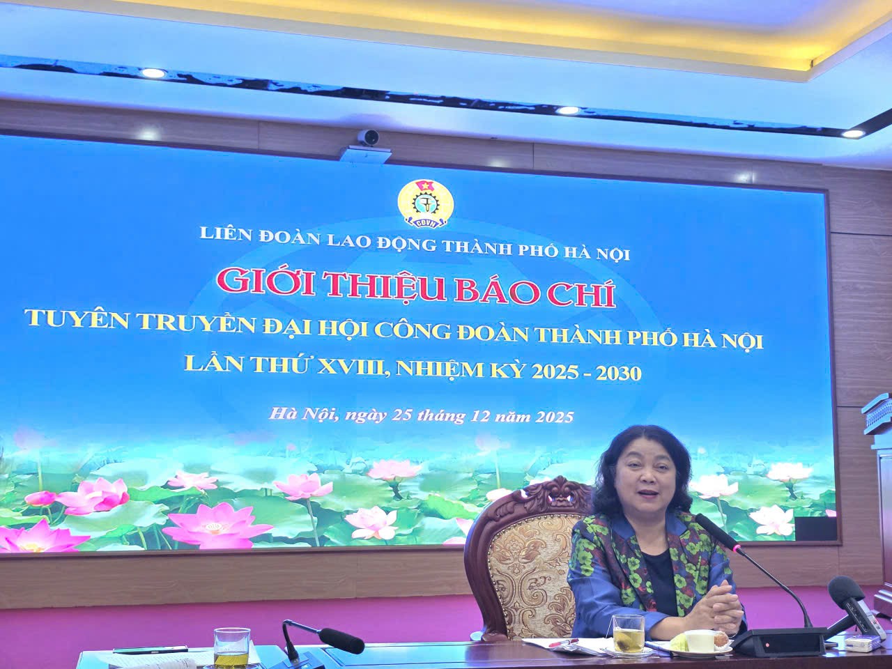 Đại hội Công đoàn TP Hà Nội sẽ diễn ra từ ngày 29 - 30/12