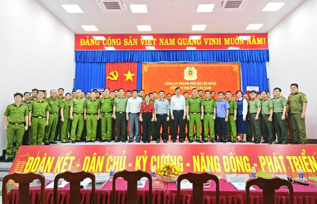 Công an phường Tây Nam khẳng định vai trò nòng cốt bảo đảm an ninh trật tự