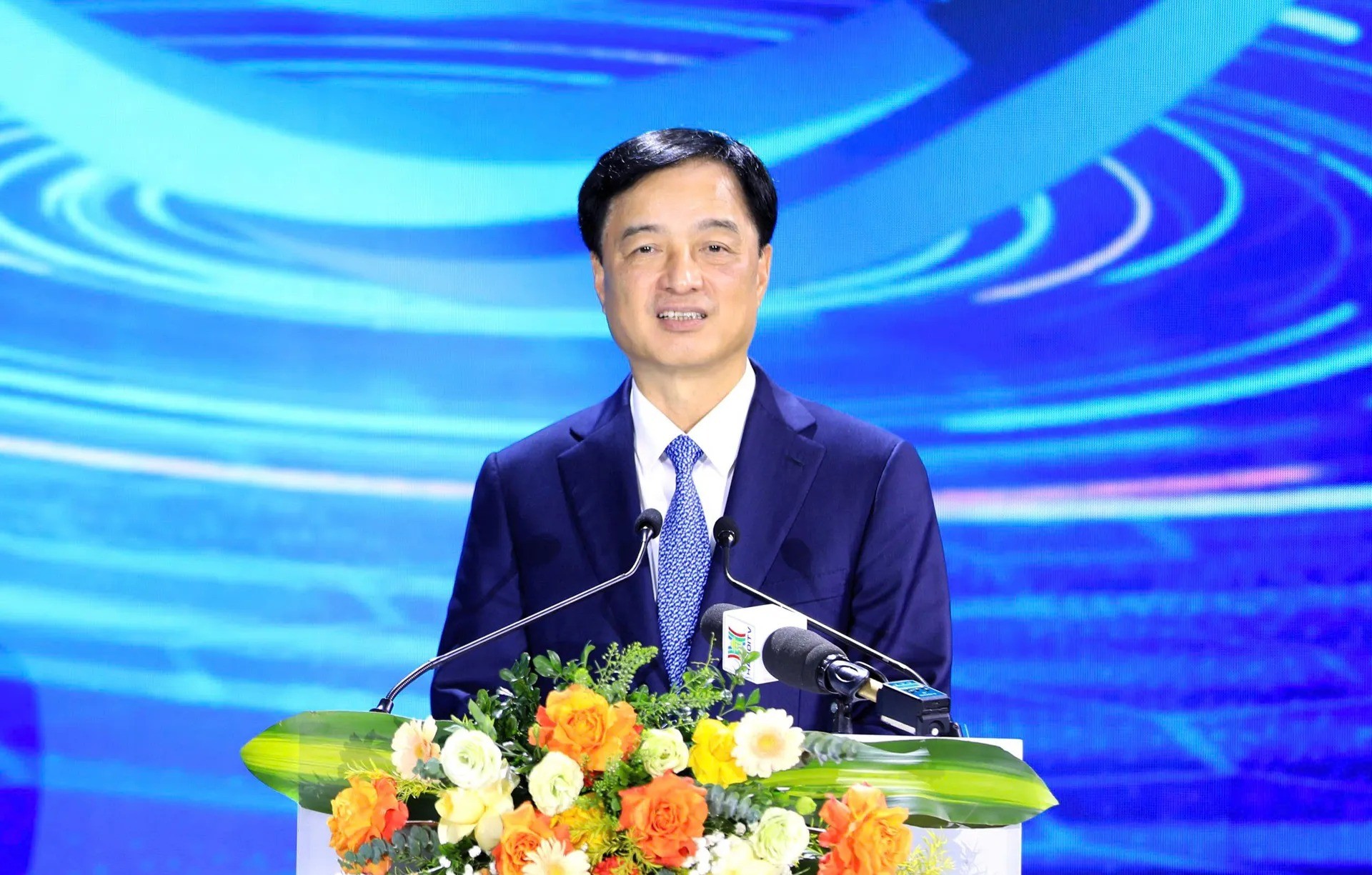 Ủy viên Bộ Chính trị, Bí thư Thành ủy Hà Nội Nguyễn Duy Ngọc phát biểu chỉ đạo tại hội nghị.