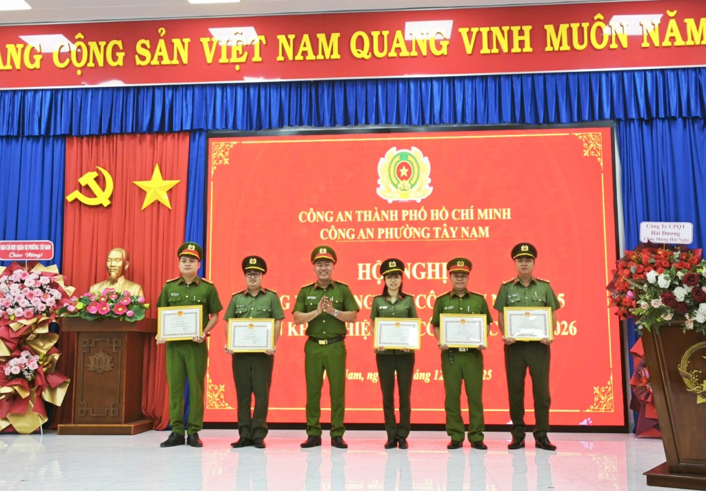 Công an phường Tây Nam khẳng định vai trò nòng cốt bảo đảm an ninh trật tự