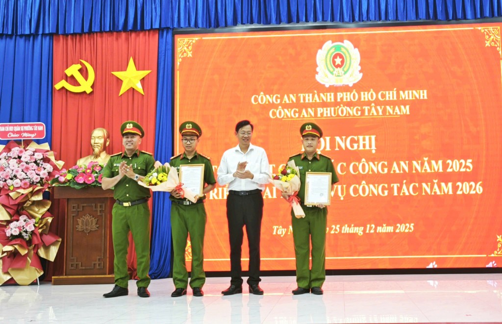 Công an phường Tây Nam khẳng định vai trò nòng cốt bảo đảm an ninh trật tự