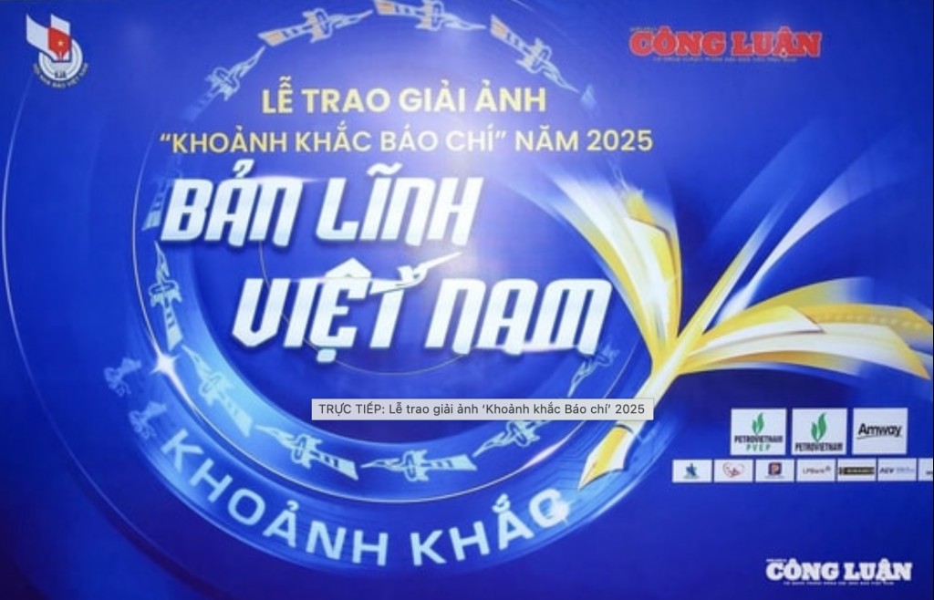 Trực tiếp: Lễ trao giải ảnh "Khoảnh khắc Báo chí" 2025