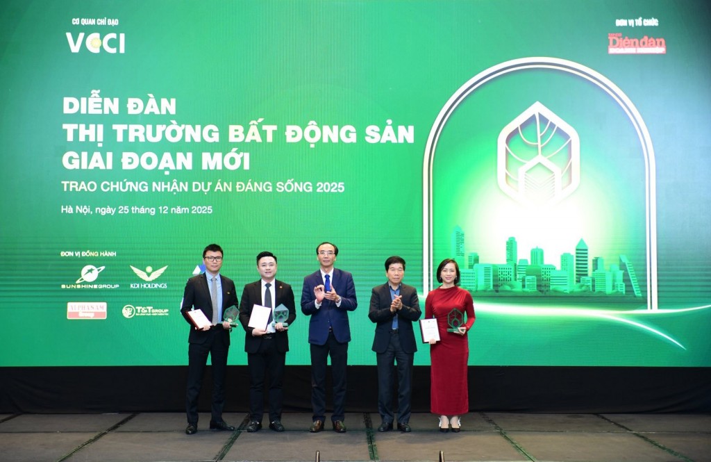 Bộ đôi dự án hàng hiệu của Sunshine Group được vinh danh tại chương trình “Dự án đáng sống” 2025