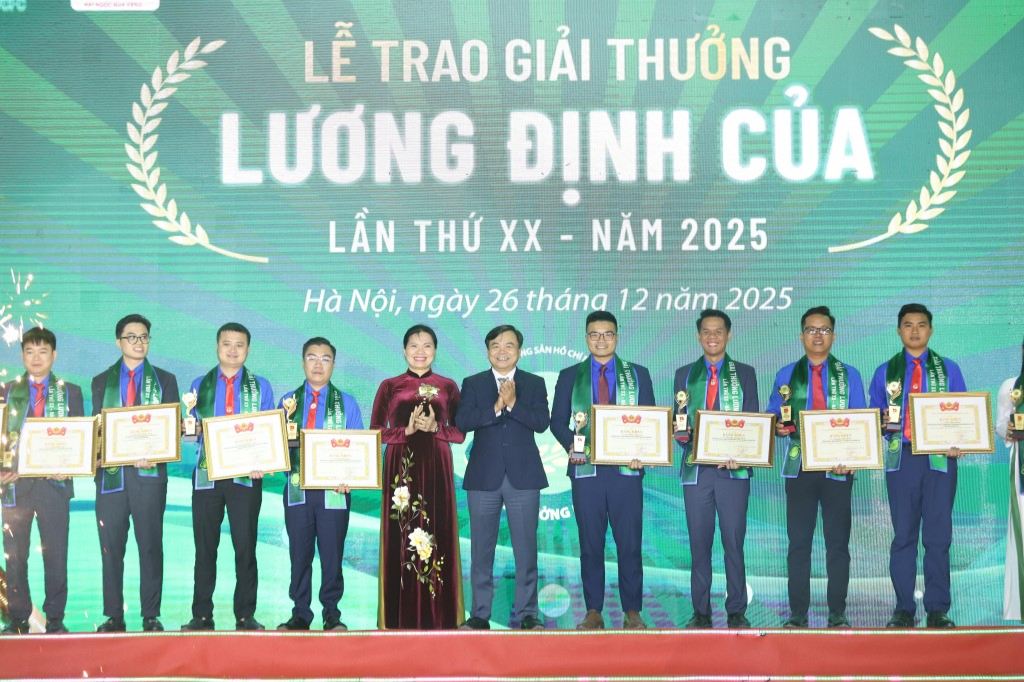 Các nhà nông trẻ tiêu biểu được vinh danh 